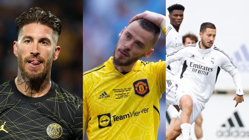 Sergio Ramos, David De Gea y Eden Hazard