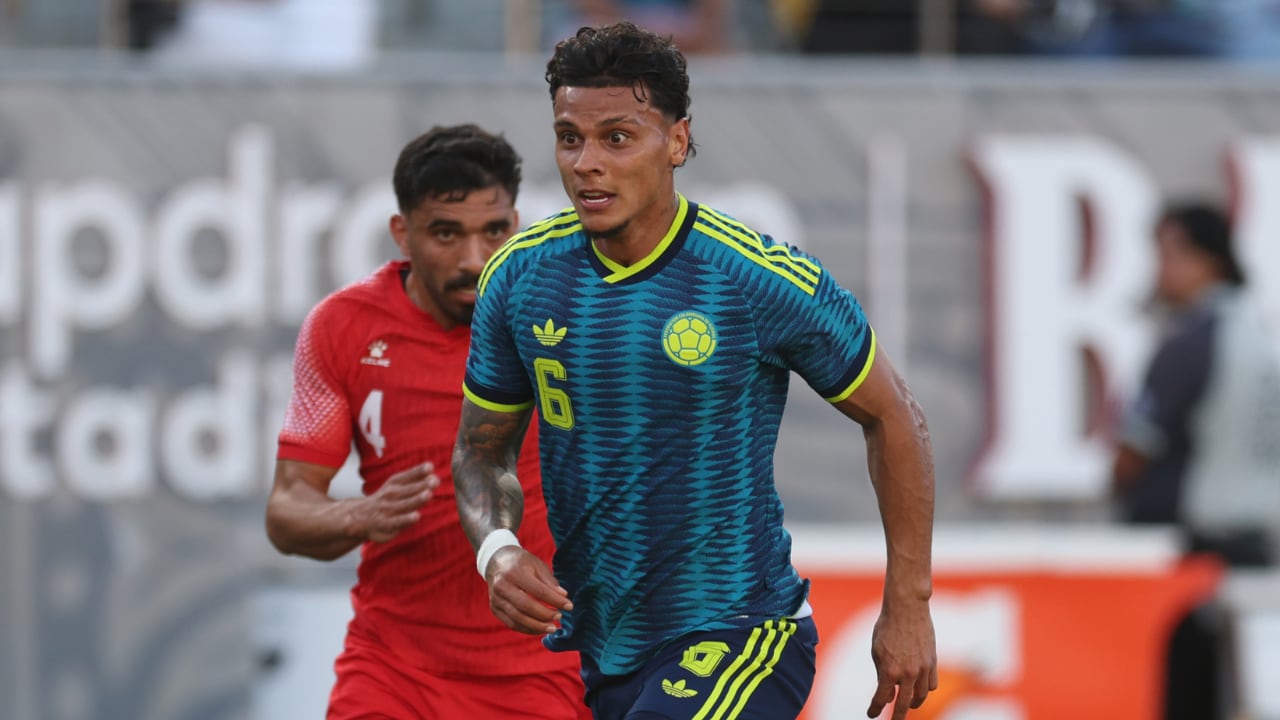 Richard Ríos, volante de 26 años al servicio de la Selección Colombia.