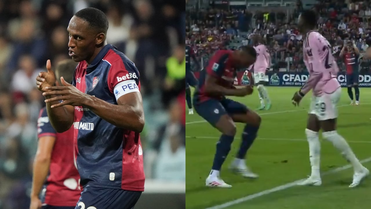 Yerry Mina en el partido contra Juventus.
