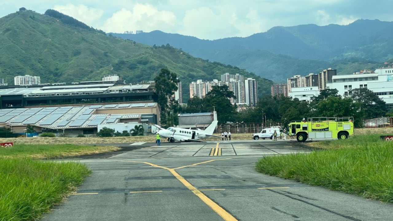 Emergencia en el aeropuerto de Medellín.