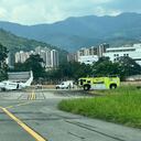 Emergencia en el aeropuerto de Medellín.