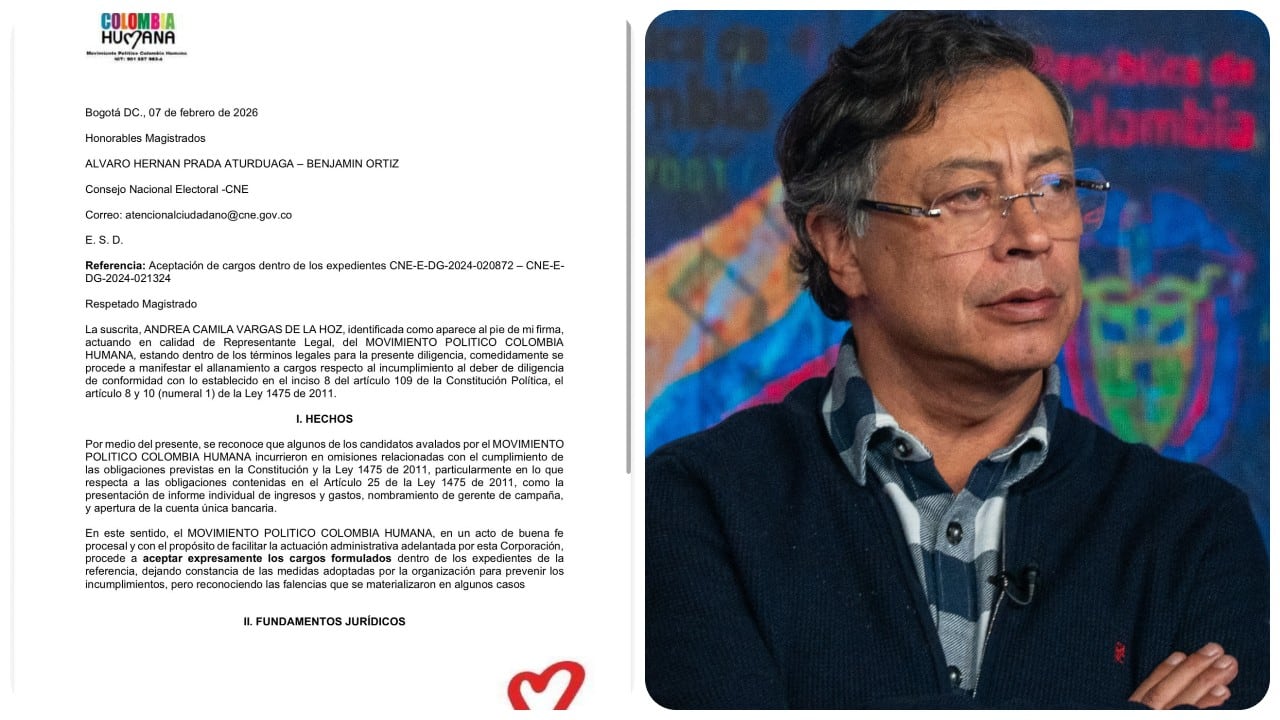 Gustavo Petro y el nuevo documento que envió Colombia Humana al Consejo Nacional Electoral.