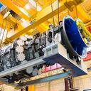 PSP31372-000, 9HA.01 Gas Turbine, Rotor on Half Shell, Case, People, Belfort, France, Europe, DI-2800x4200