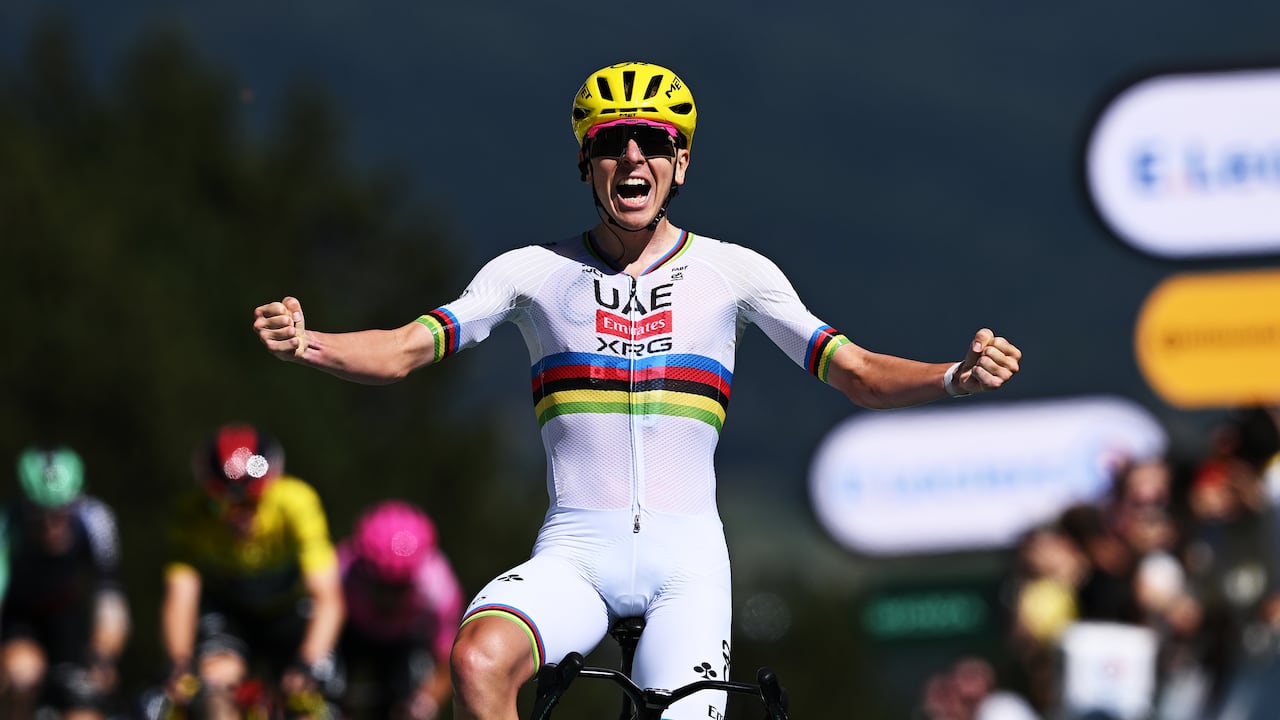 Tadej Pogačar, ganador en solitario de la etapa 6 del Tour de Francia 2026
