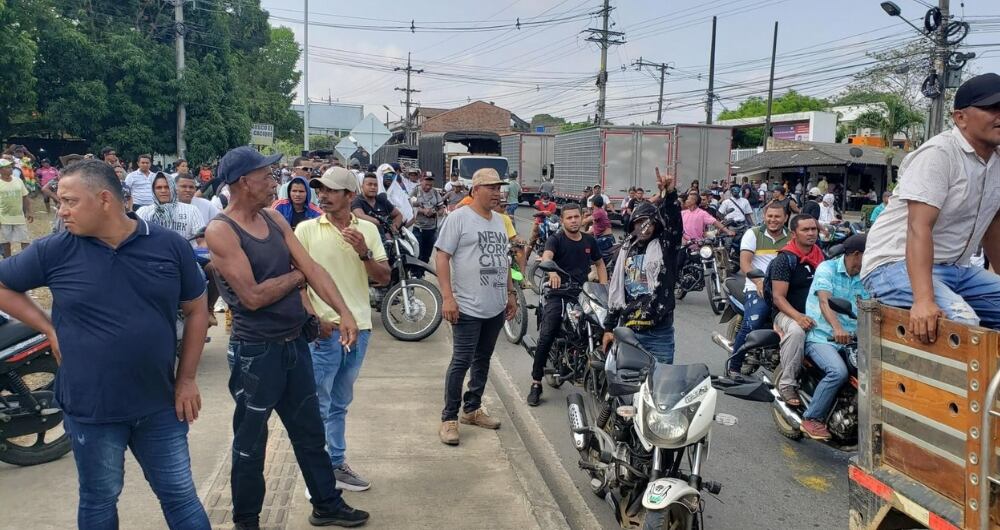Paro de mineros en el Bajo Cauca antioqueño.