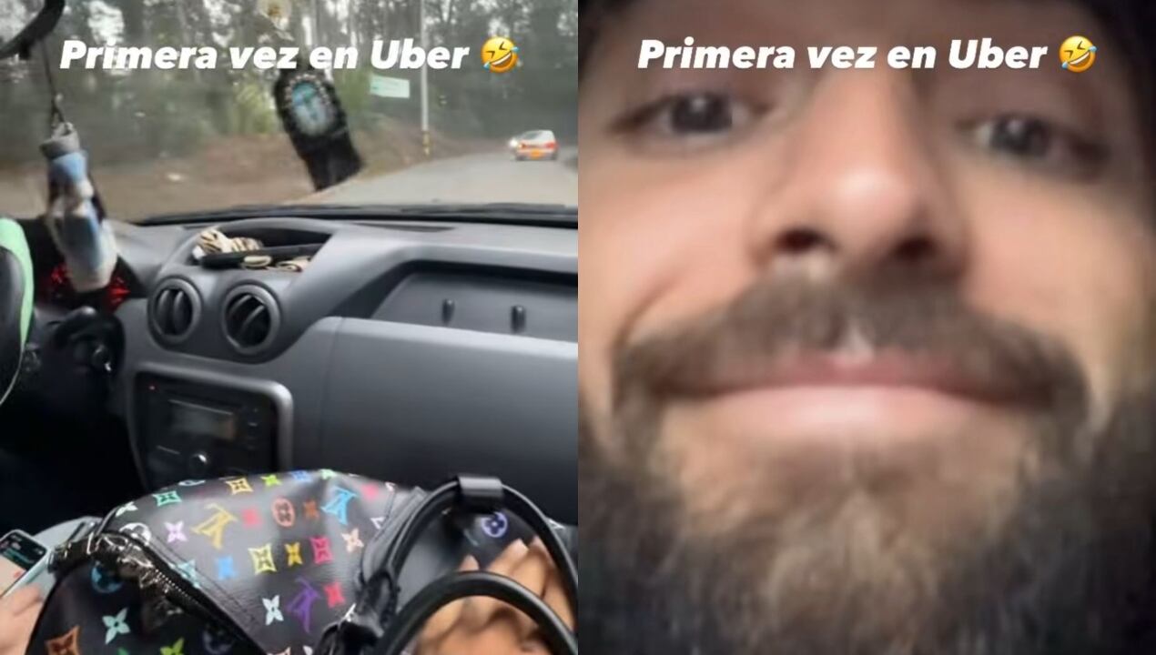 Maluma registró en sus redes sociales su primer viaje en Uber