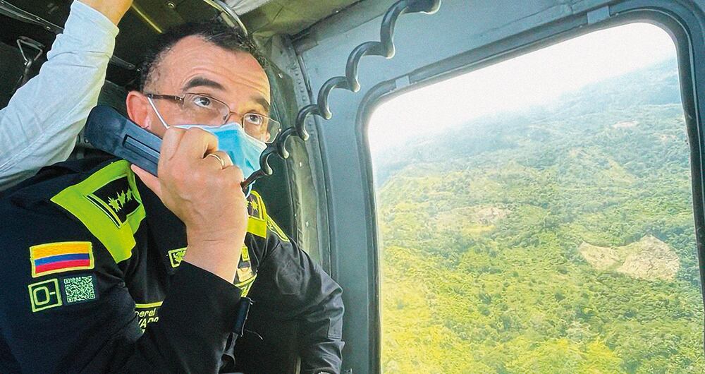  El director de la Policía, general Jorge Vargas, lideró el proceso de extradición de Otoniel.