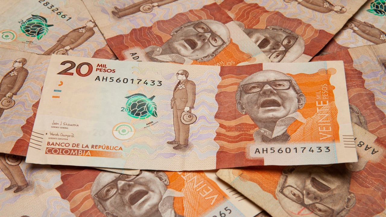 Billetes de veinte mil pesos
Foto: Nathalia Garzón / Semana
