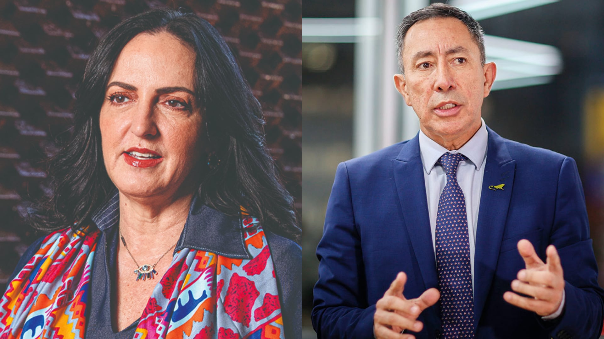 María Fernanda Cabal y Ricardo Roa.