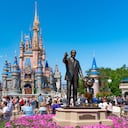 ORLANDO, FL - APRIL 03: General views of the Walt Disney 'Partners' statue at Magic Kingdom, celebrating its 50th anniversary on April 03, 2022 in Orlando, Florida. (Photo by AaronP/Bauer-Griffin/GC Images)
