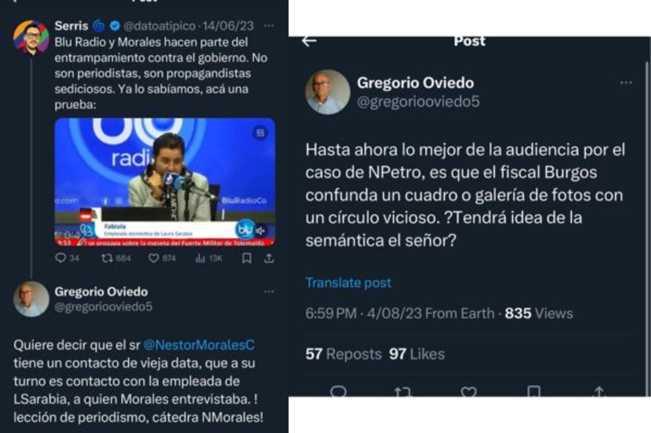 Estas son dos de las publicaciones hechas por Gregorio Pérez.