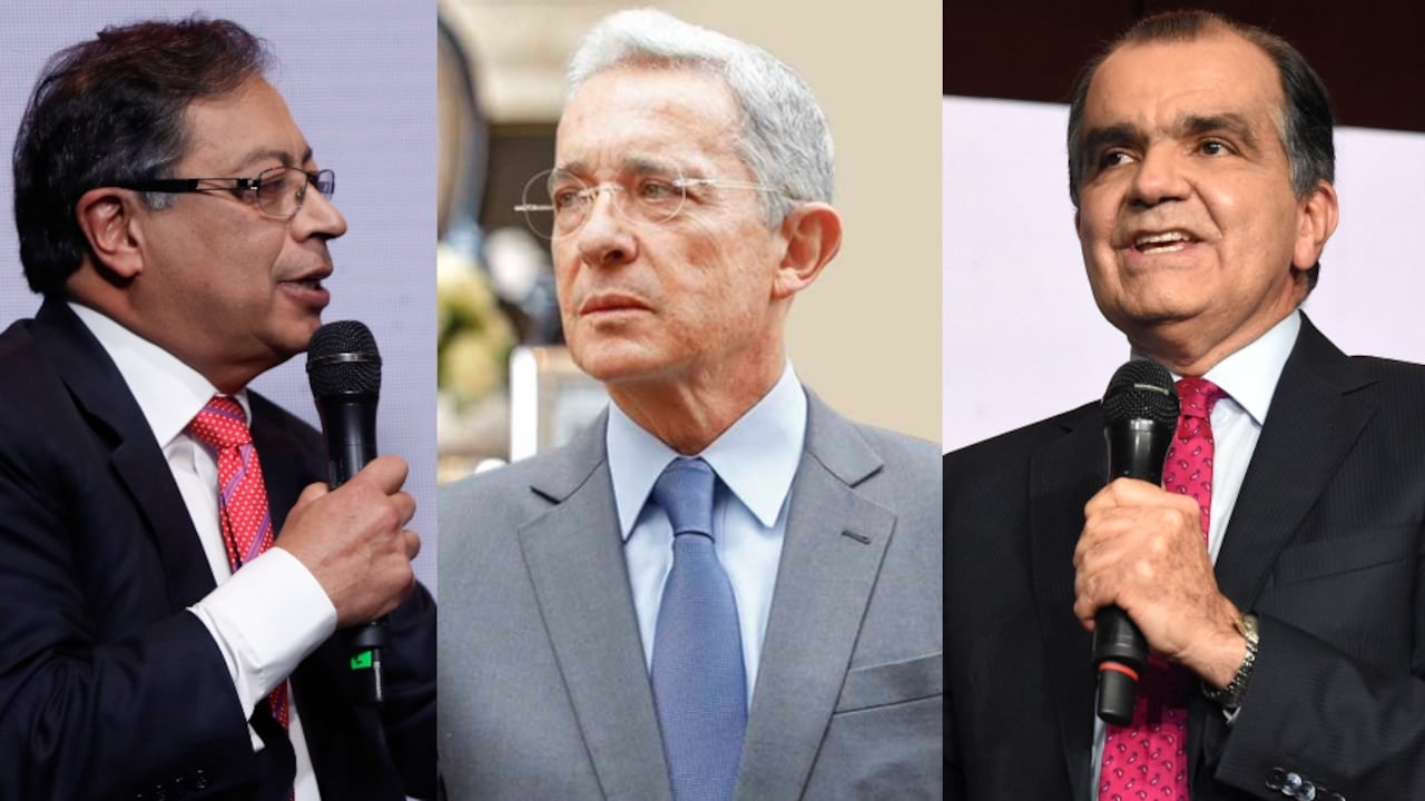 Petro, Uribe y Zuluaga