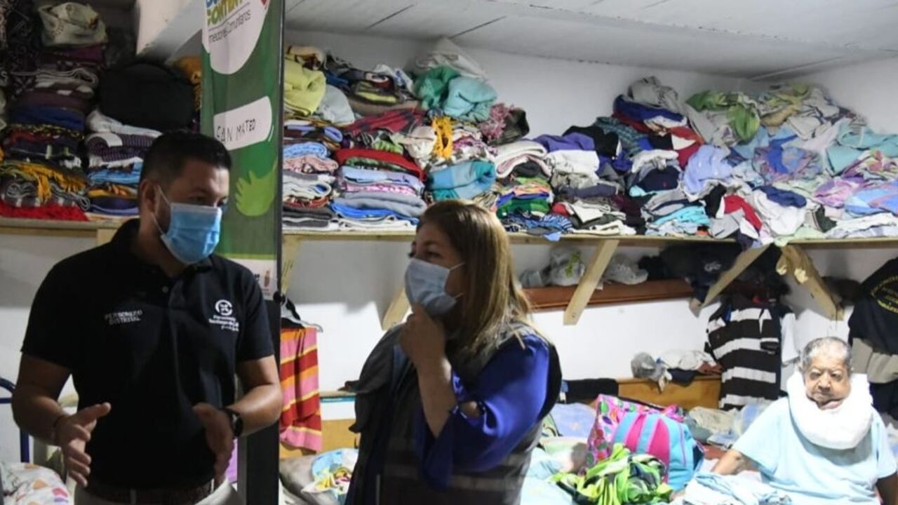 El Personal Distrital de Cali, Harold Andrés Cortés Laverde, visitó el Hogar Geriátrico San Mateo, ubicado en el barrio Petecuy.