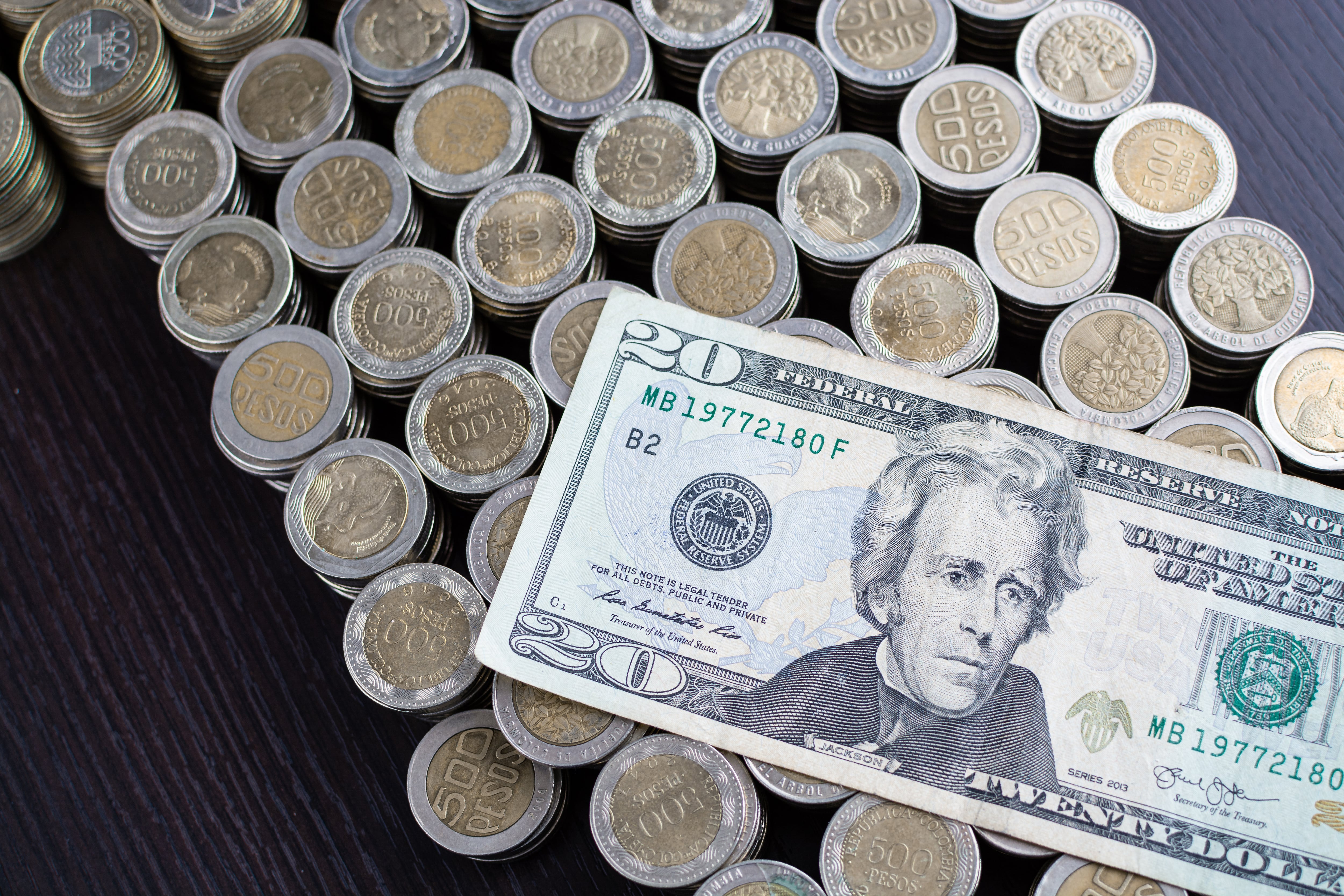 Dólares Pesos dolar