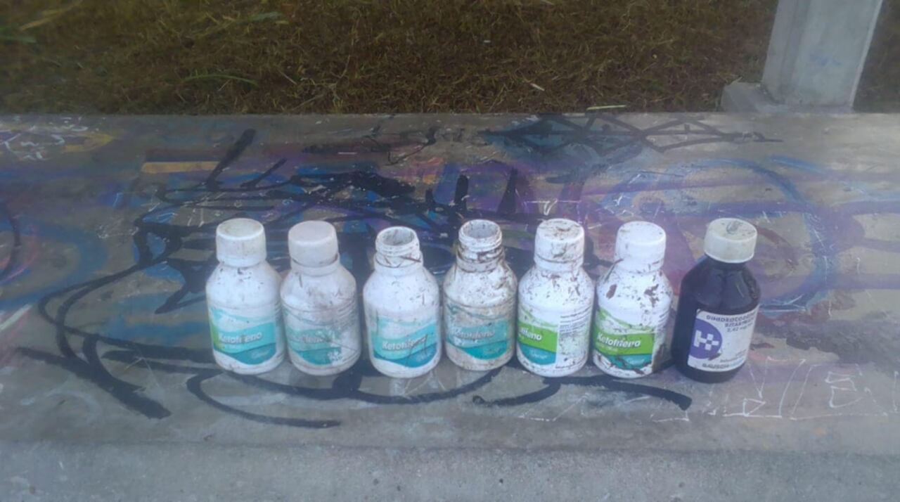 Parte de los elementos hallados en el municipio de Yarumal.