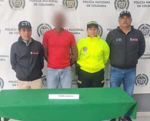 Hombre capturado por la Policía de Barranquilla.