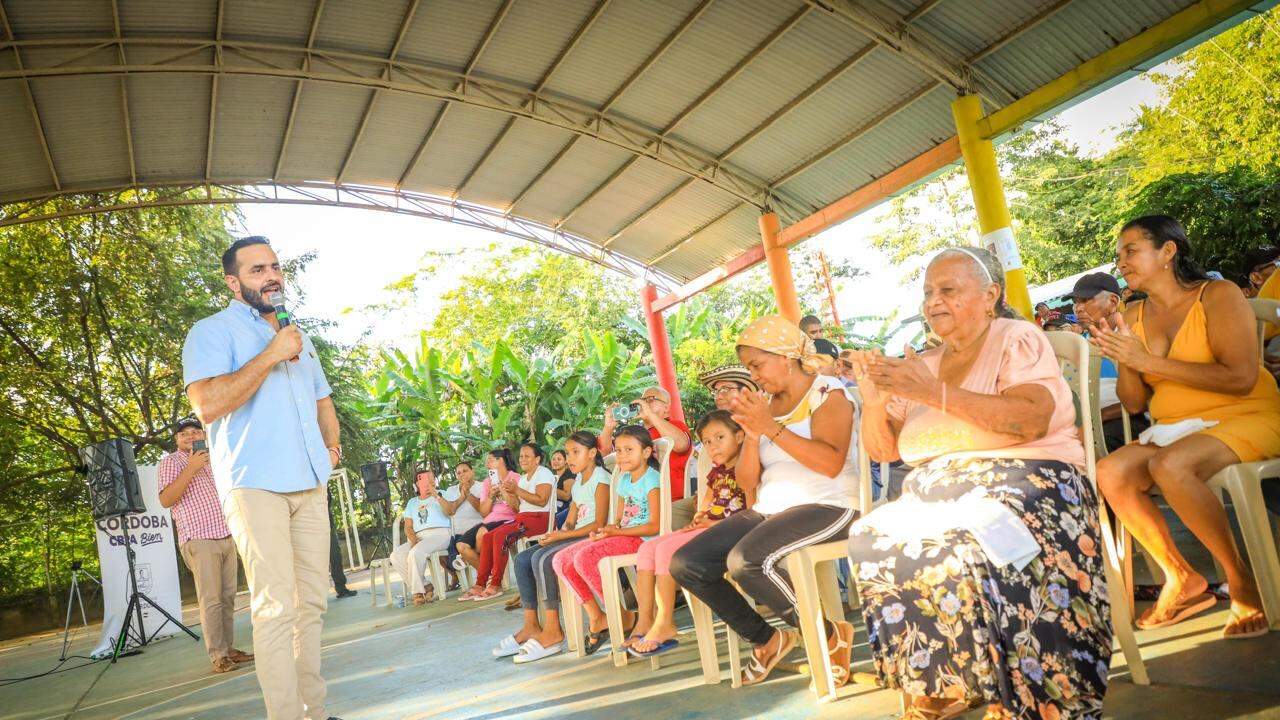 El gobernador de Córdoba, Erasmo Zuleta, durante el evento.
