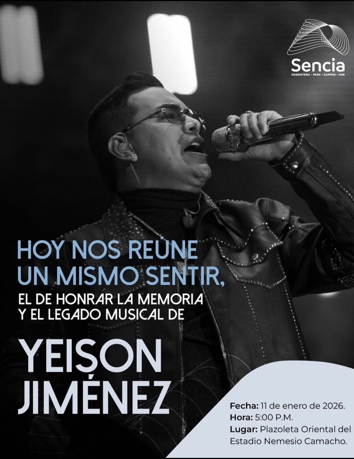 Homenaje póstumo a Yeison Jiménez se llevará a cabo en el Estadio El Campín.