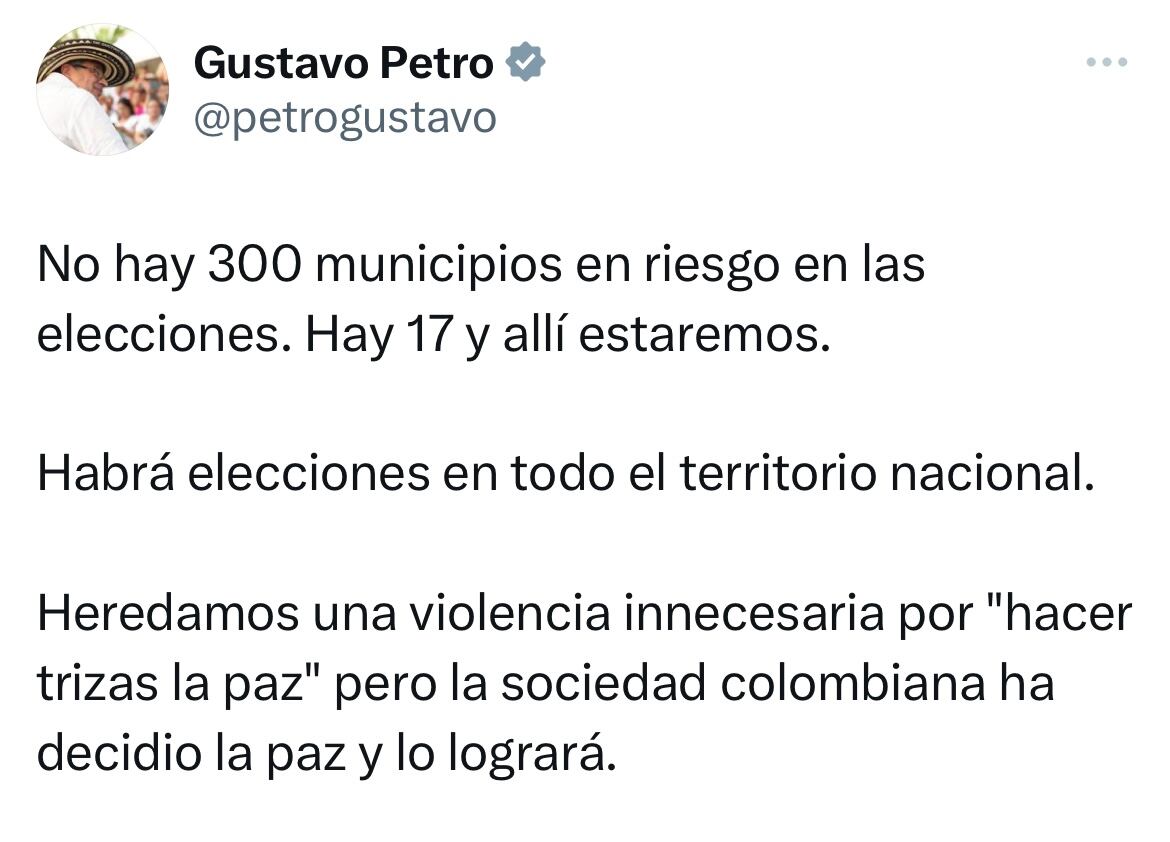Trino presidente Gustavo Petro