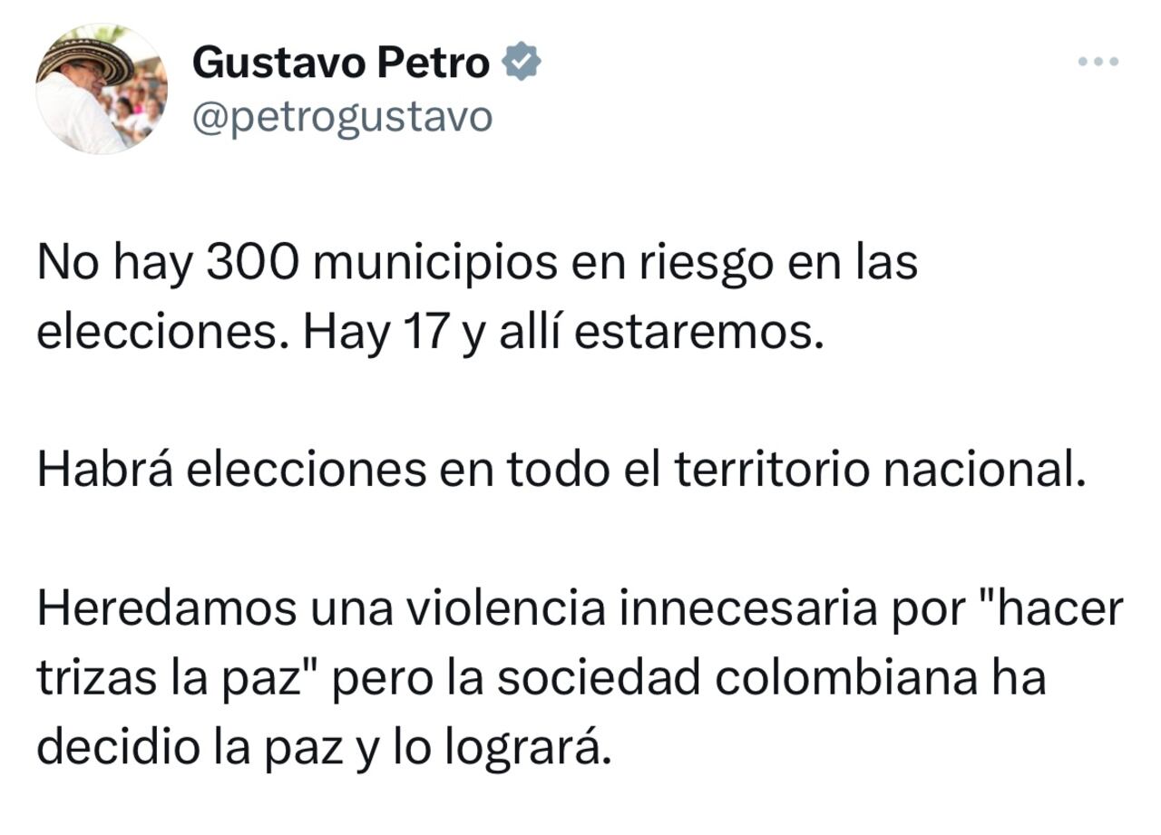 Trino presidente Gustavo Petro