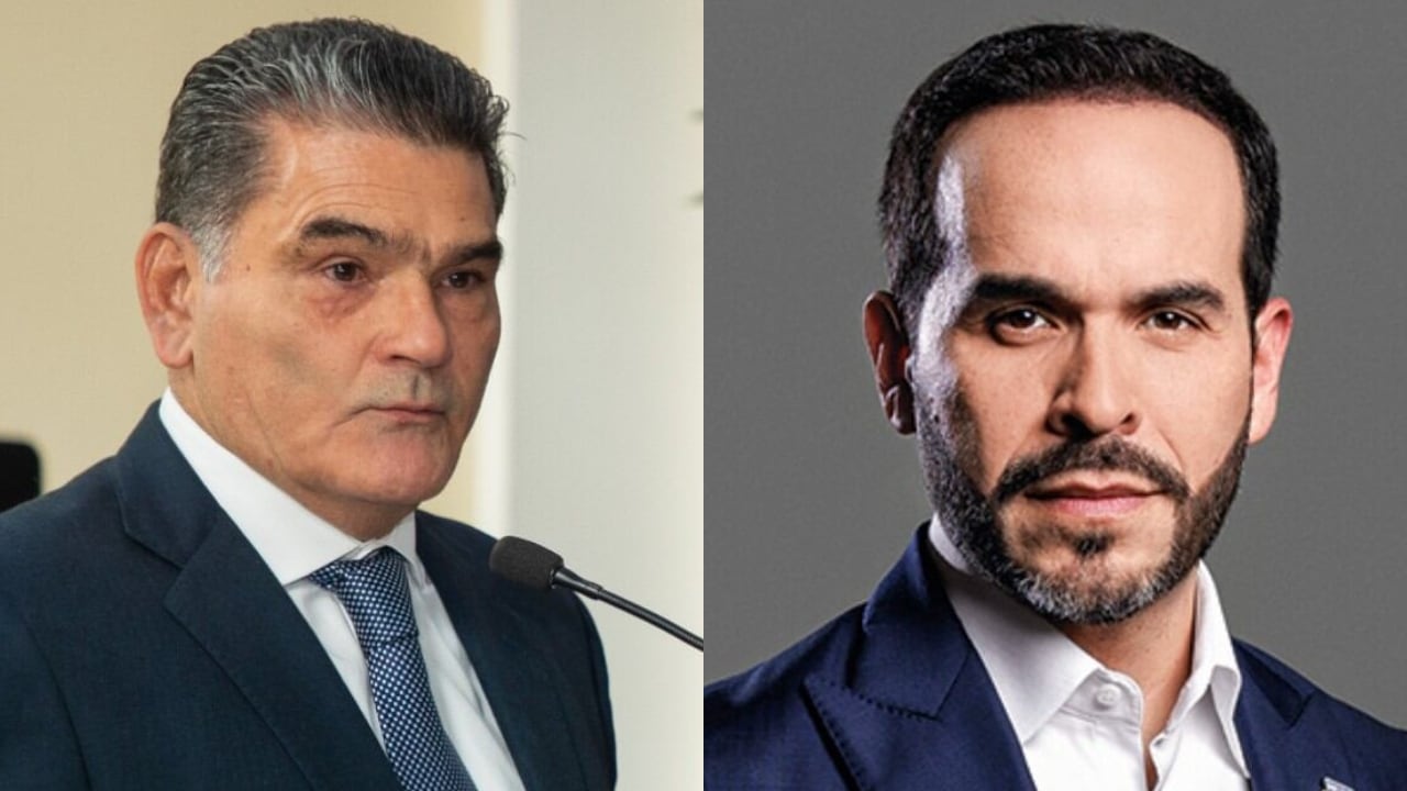 Procurador Gregorio Eljach y el presidente Abelardo De La Espriella.