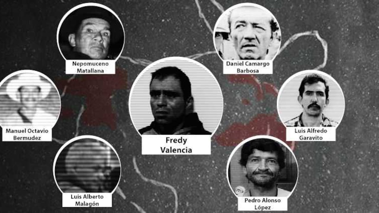 siete de los asesinos en serie en Colombia.