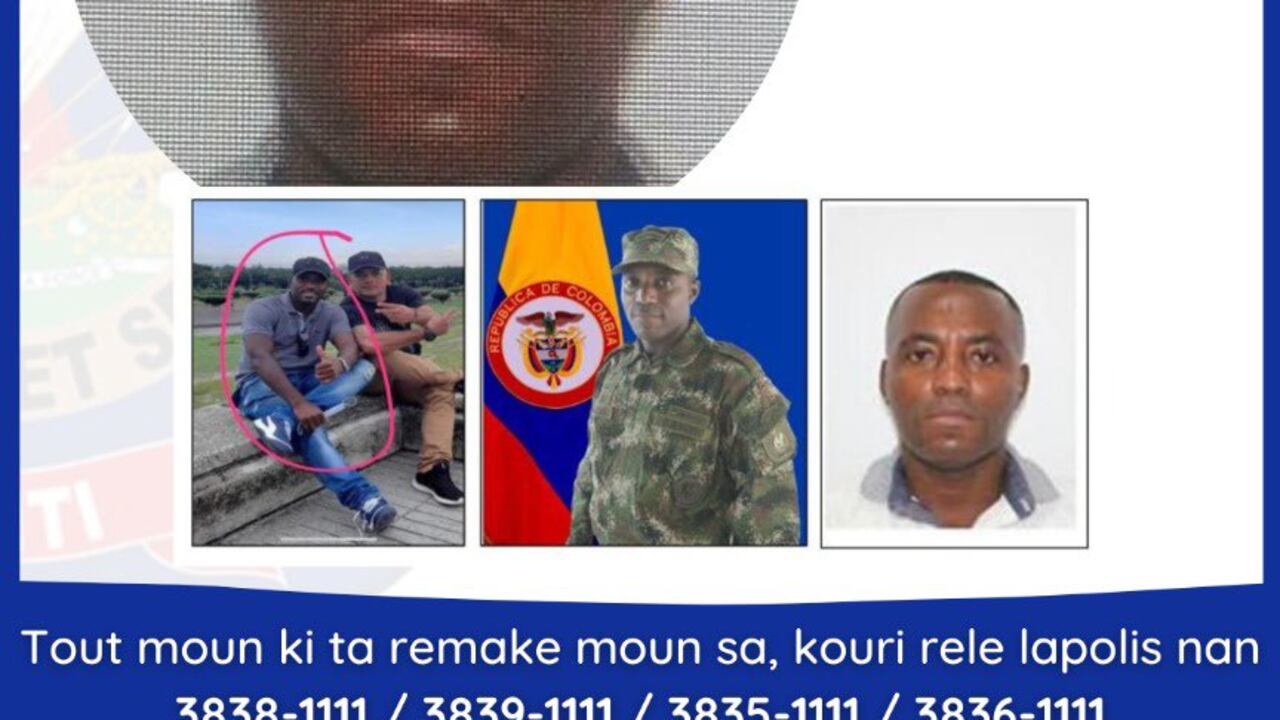 Policía de Haití publica cartel de se busca contra un colombiano Mario Antonio Palacio