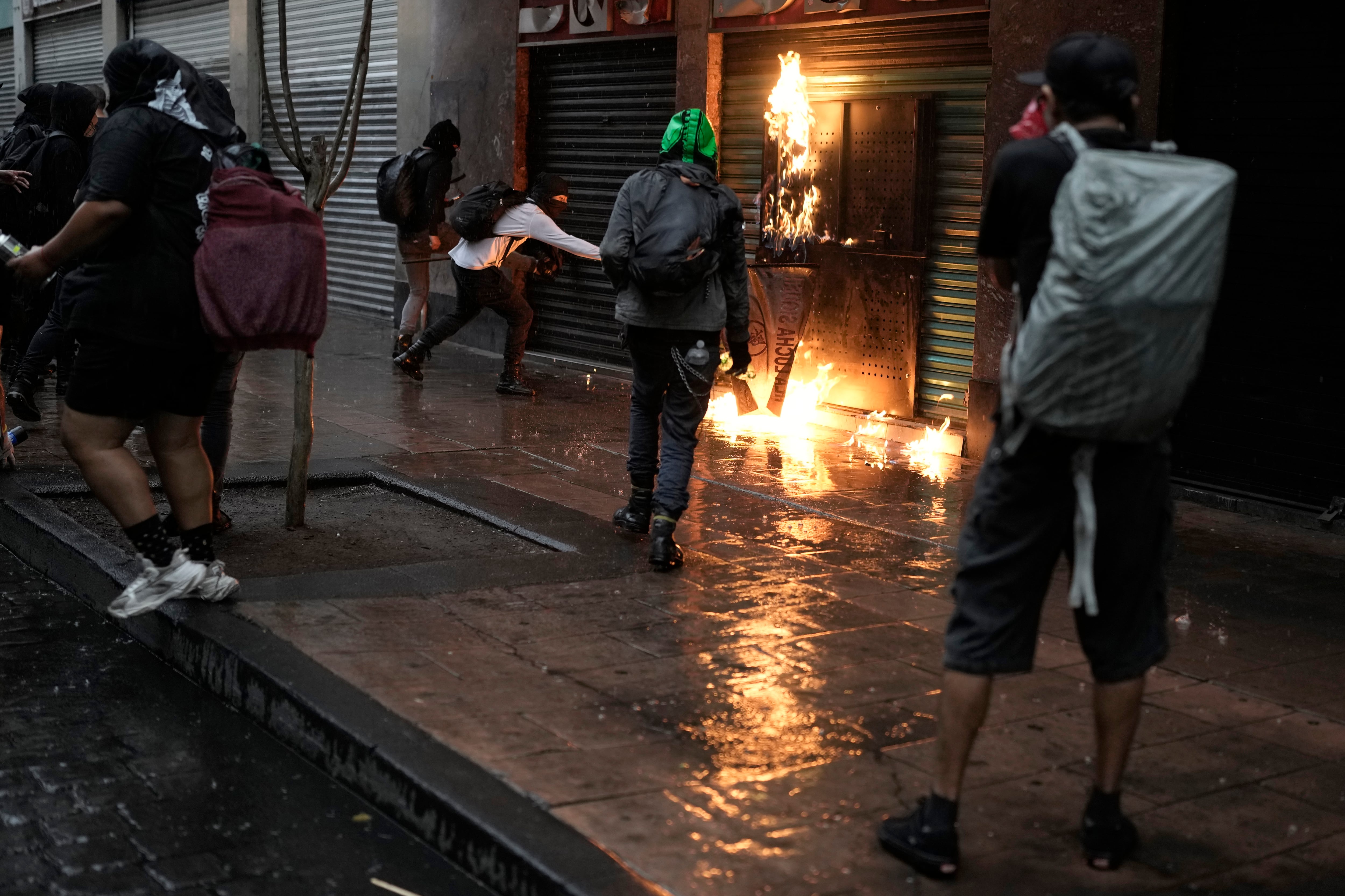 Entre los manifestantes el lunes estaba Enrique Treviño, un sobreviviente de la masacre que todos los años se ha movilizado junto con el Comité Pro Libertades Democráticas 68.