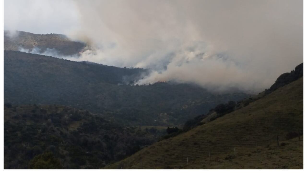 Incendio en el Parque Los Nevados