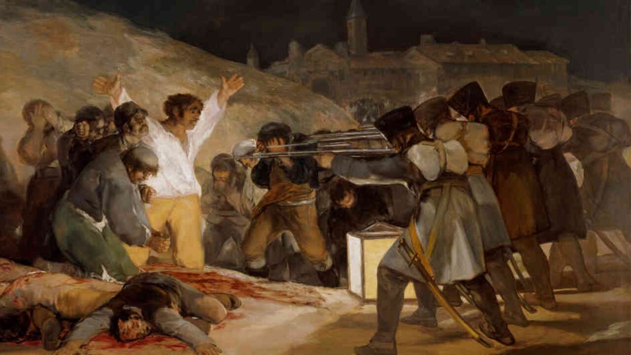 El 3 de mayo en Madrid o ''Los fusilamientos''. Francisco de Goya