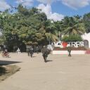 La policía de Norte de Santander acompañará las elecciones y estará al tanto de siete puestos de votación. En la imagen la presencia de uniformados en el corregimiento Tres Bocas.