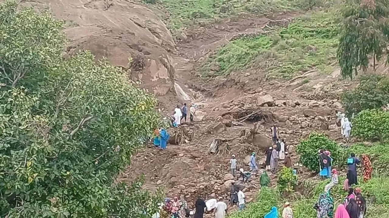 El deslizamiento sepultó una aldea entera