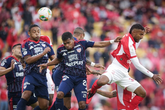 Santa Fe vs. Junior en las semifinales de la Liga BetPlay.