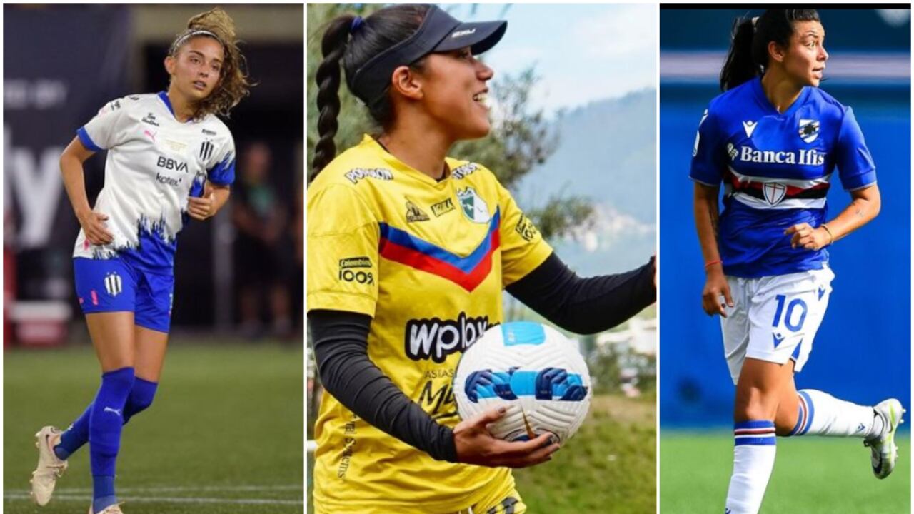 Isabella Echeverri, Vanessa Córdoba y Yoreli Rincón.