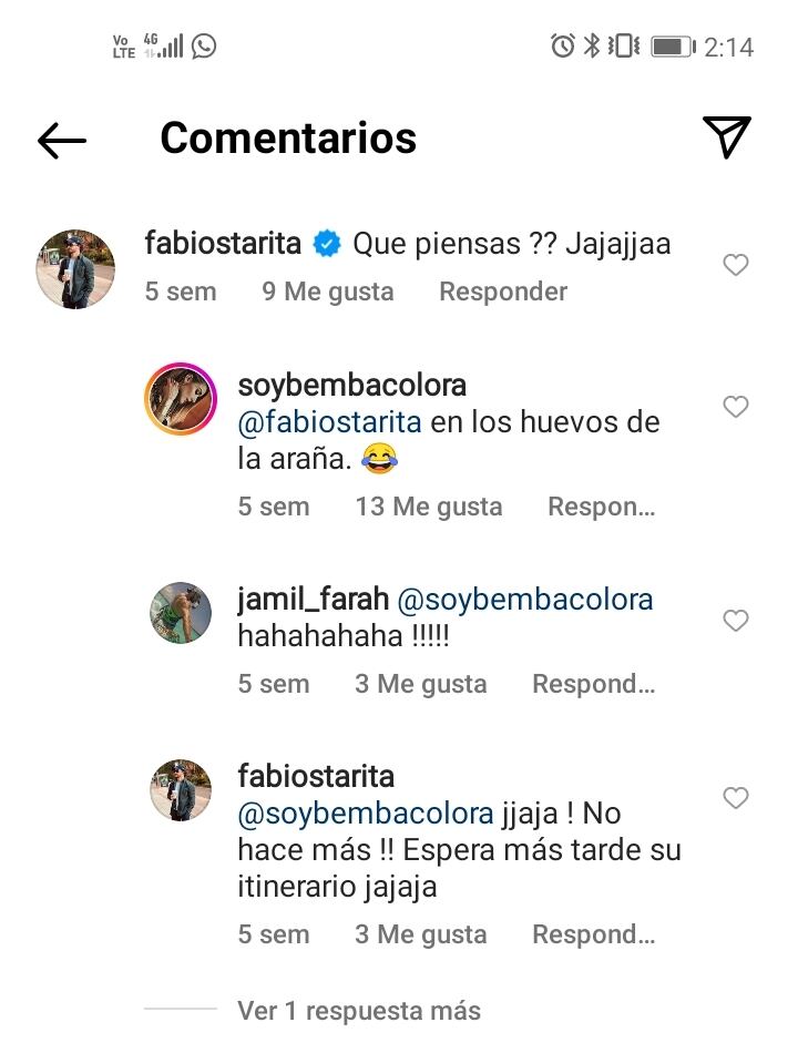 Amigo de Carolina Cruz comentó foto de Jamil Farah