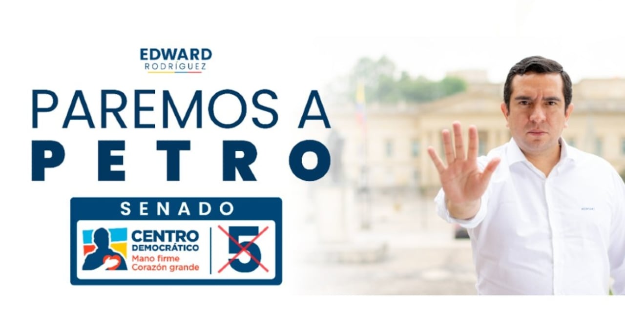 La polémica valla del congresista Edward Rodríguez.