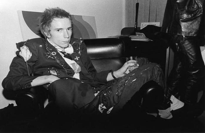 Johnny Rotten, de Sex Pistols.