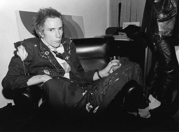 Johnny Rotten, de Sex Pistols.