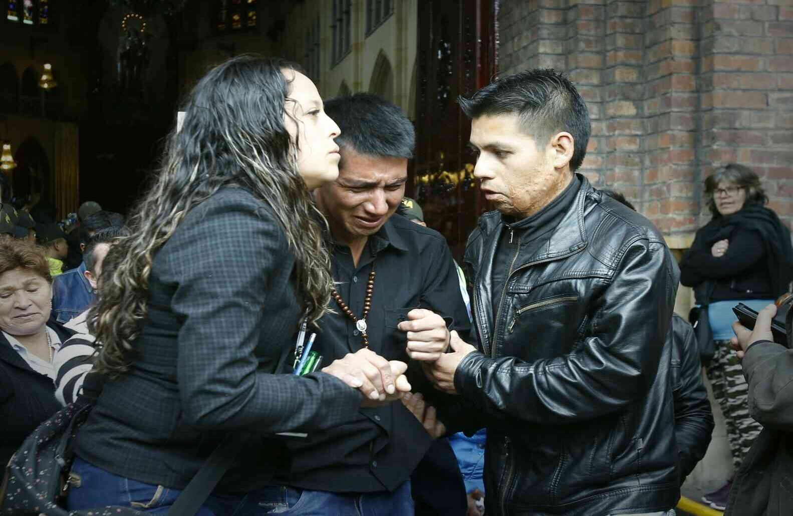 En la foto, el padre de la menor a la salida de la misma del martes. Foto: Daniel Reina