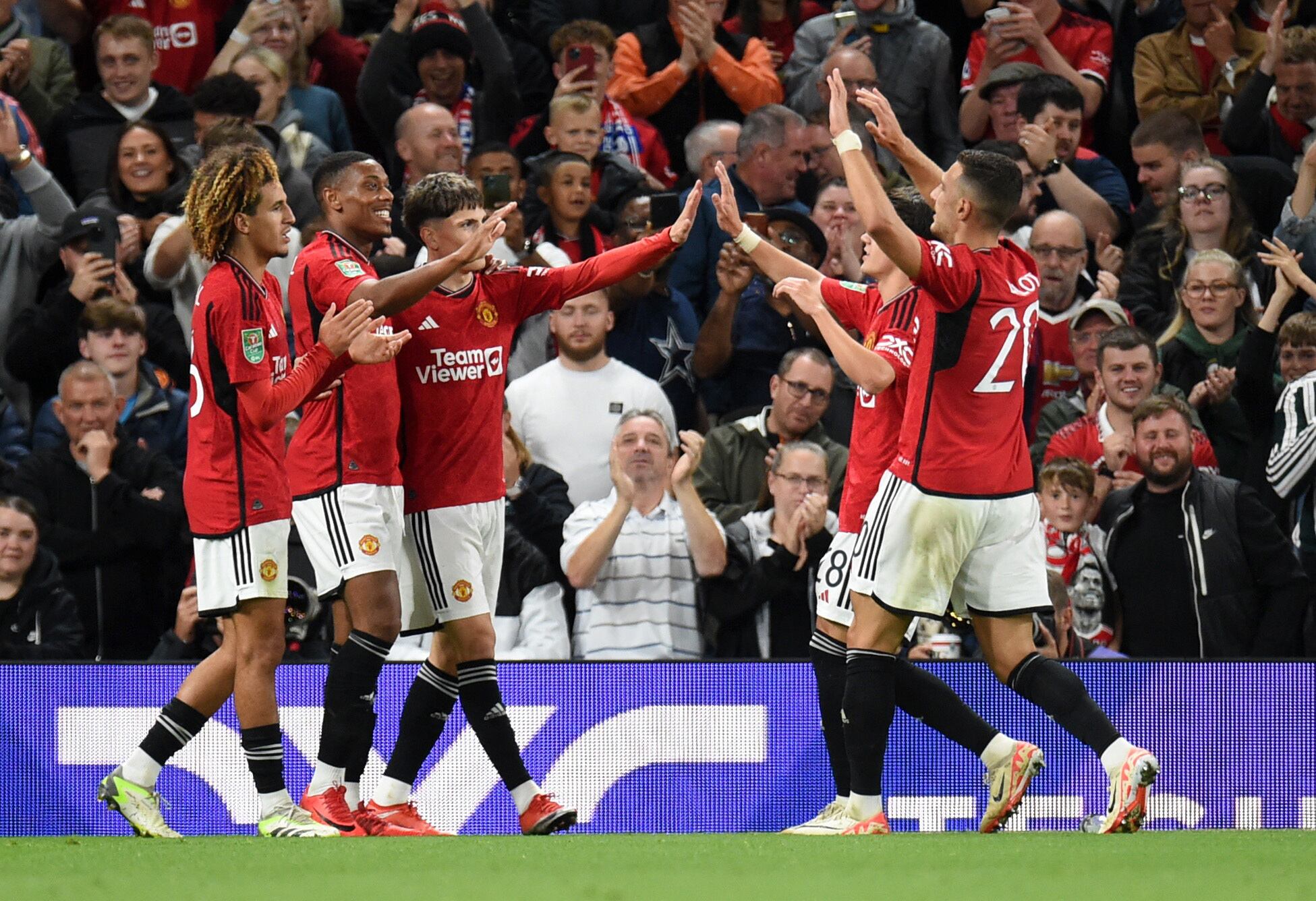 Anthony Martial hizo un gol para los red devils.