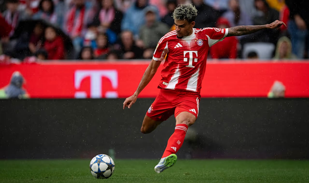 Luis Díaz ingreso al segundo tiempo y tuvo una destacada actuación con el Bayern Múnich.