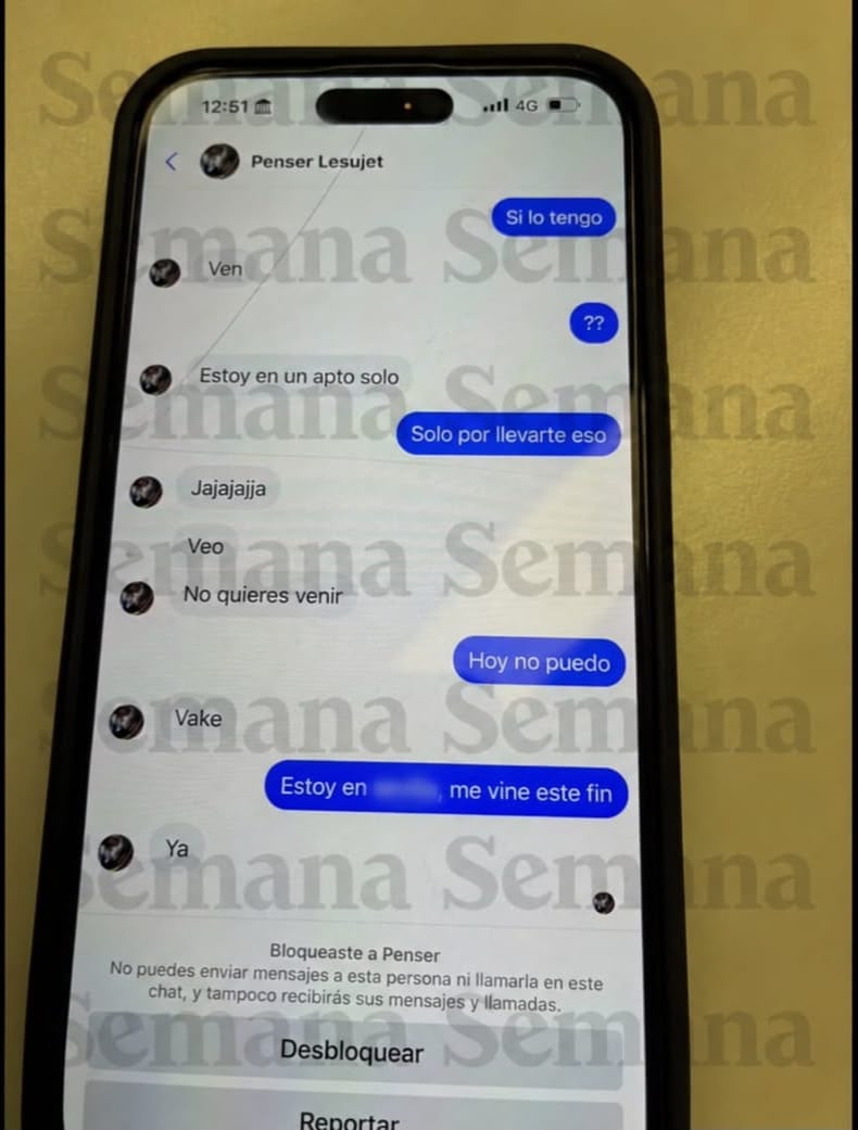 Chats Gustavo Petro y Deicy Jiménez
