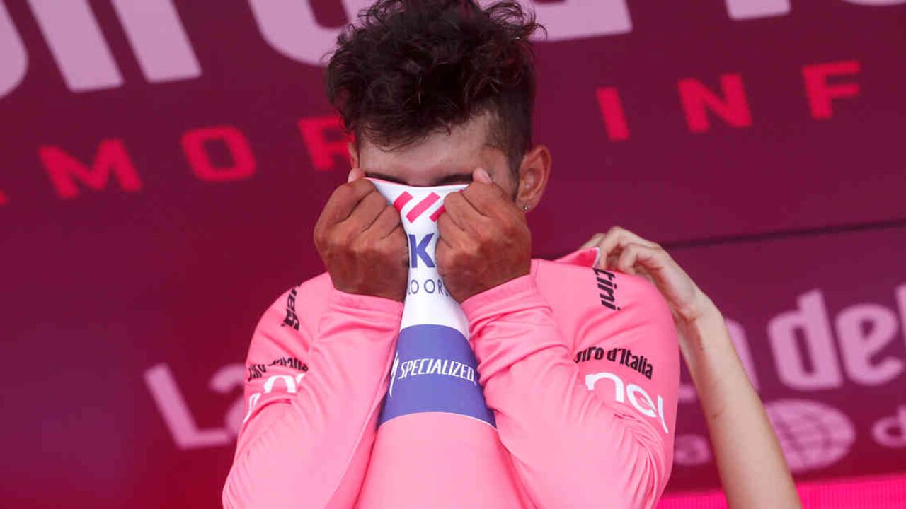 Nacido en La Ceja hace 22 años por fin estrenó su palmarés en una grande, y por si fuera poco, se vistió de rosa.