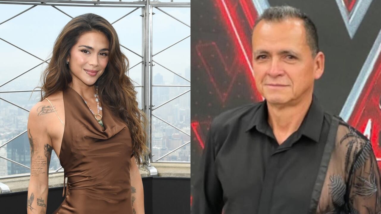 Greeicy Rendón y su papá Luis Alberto Rendón.
