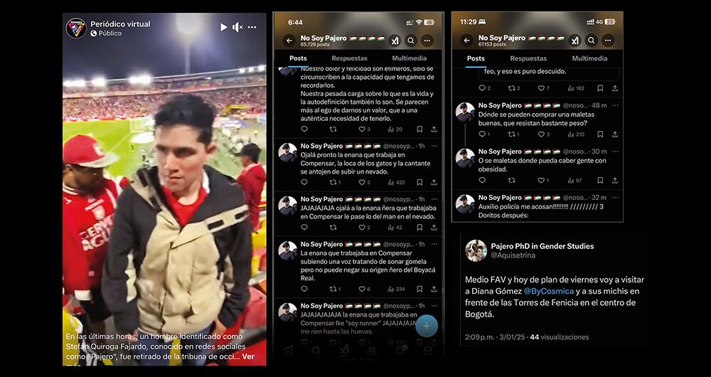 Quiroga envía mensajes agresivos en contra de las mujeres.