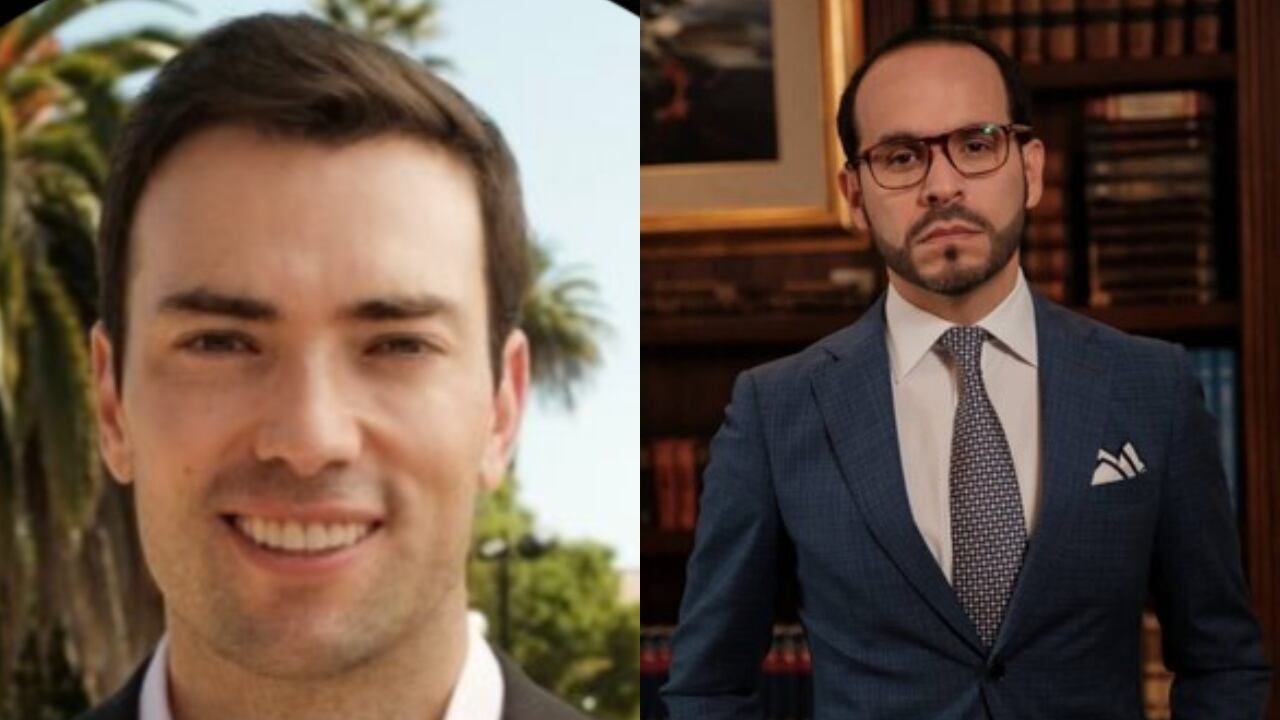 De izquierda a derecha: Esteban Santos y Abelardo de la Espriella.