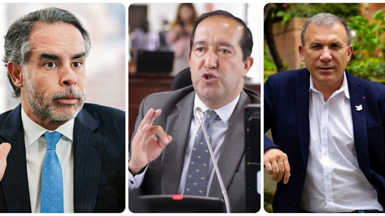 Armando Benedetti, Emel Rojas y Roy Barreras.