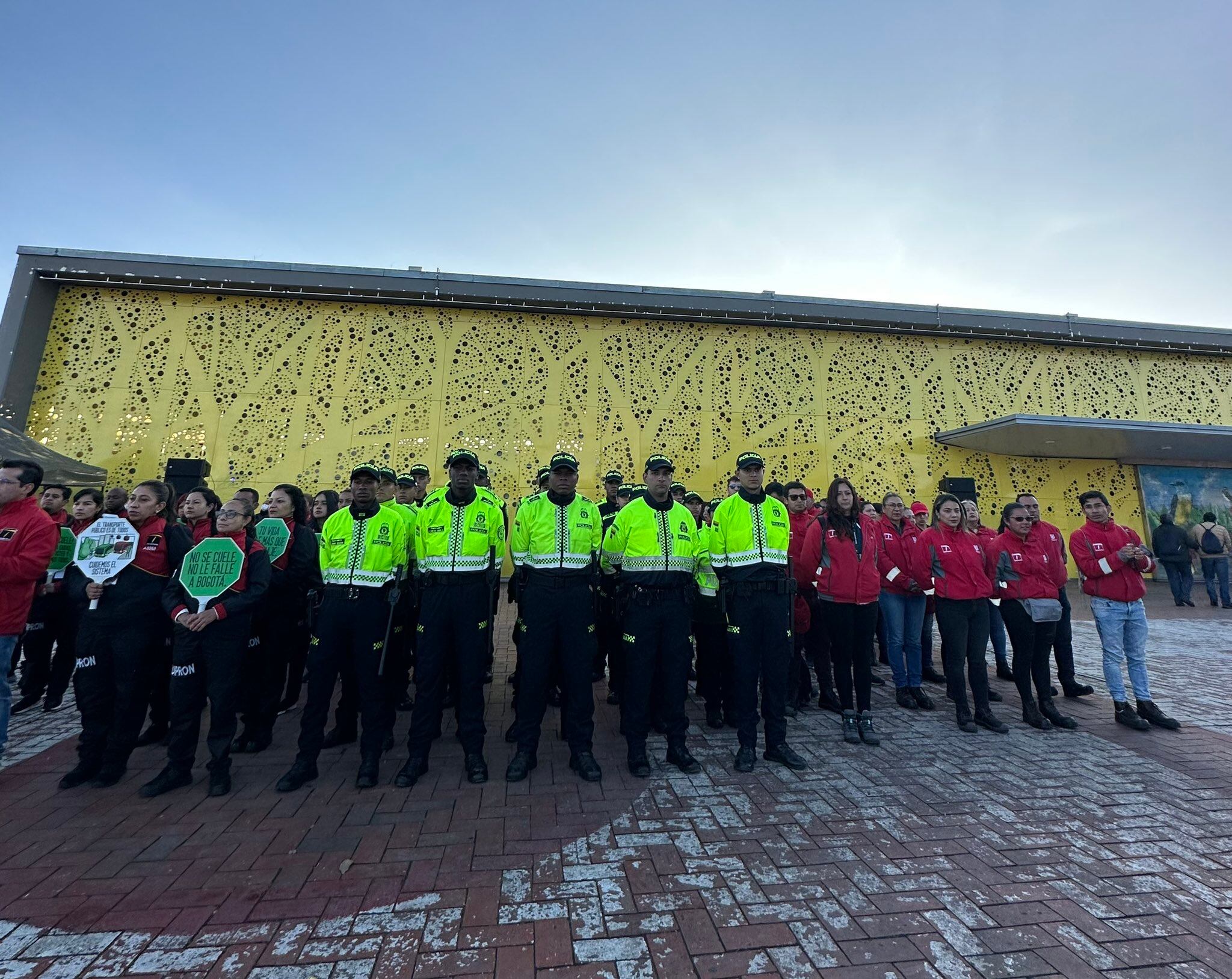 El equipo del 'Comando TransMilenio'
