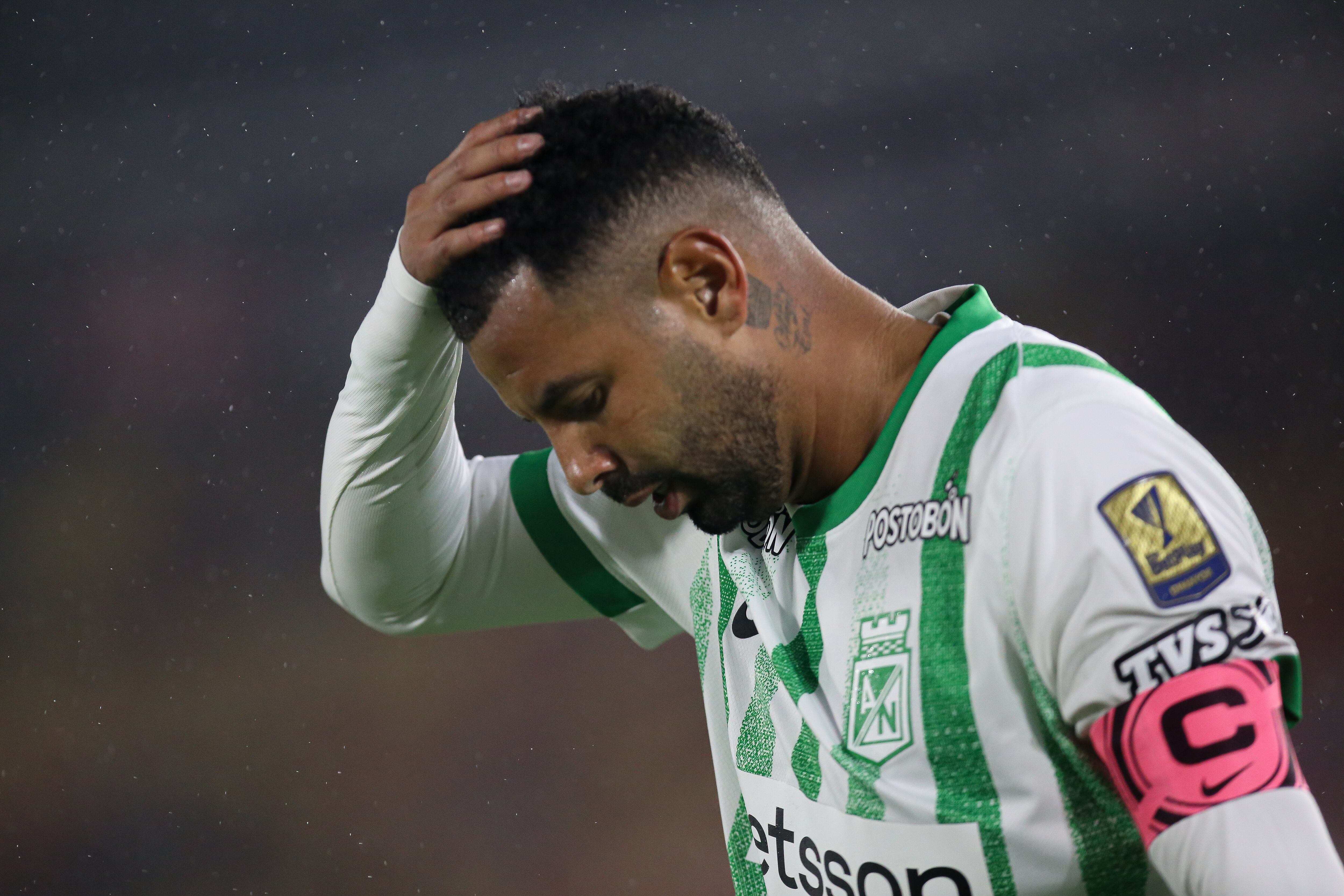 Bogotá. Febrero 12 de 2025. Independiente Santa Fe enfrenta a Atlético Nacional, por encuentro válido de la Liga BetPlay I 2025 de la fecha 4 en el estadio Nemecio Camacho El Campin. (Colprensa - Lina Gasca).