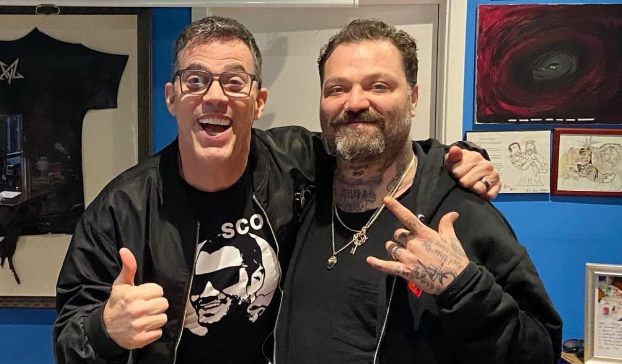Bam Margera (D) junto al reconocido Steve-O